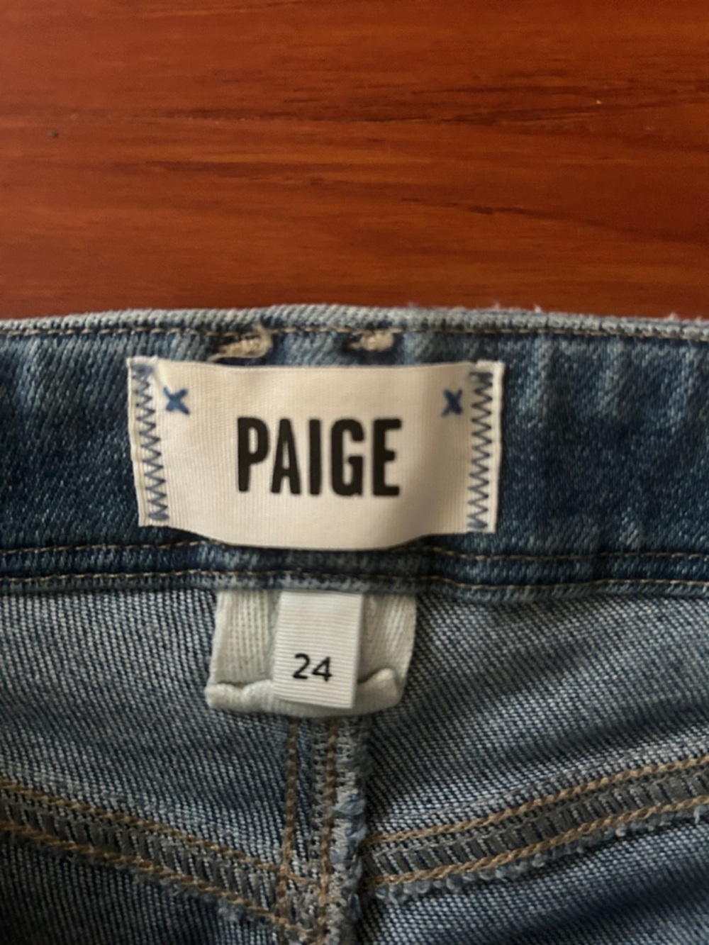 PAIGE Wide-Leg High-Rise Jeans — Dark Blue Denim - Picture 2 of 7